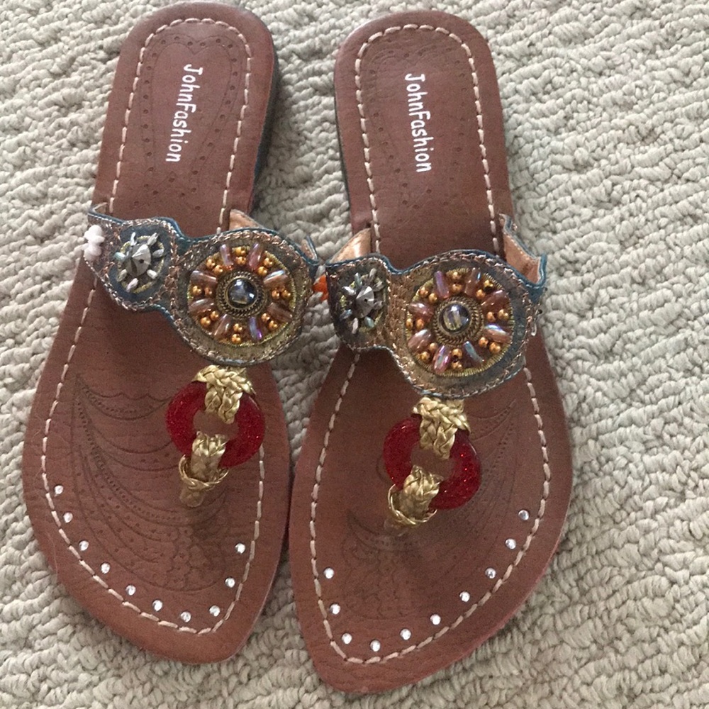 Jeweled sandal